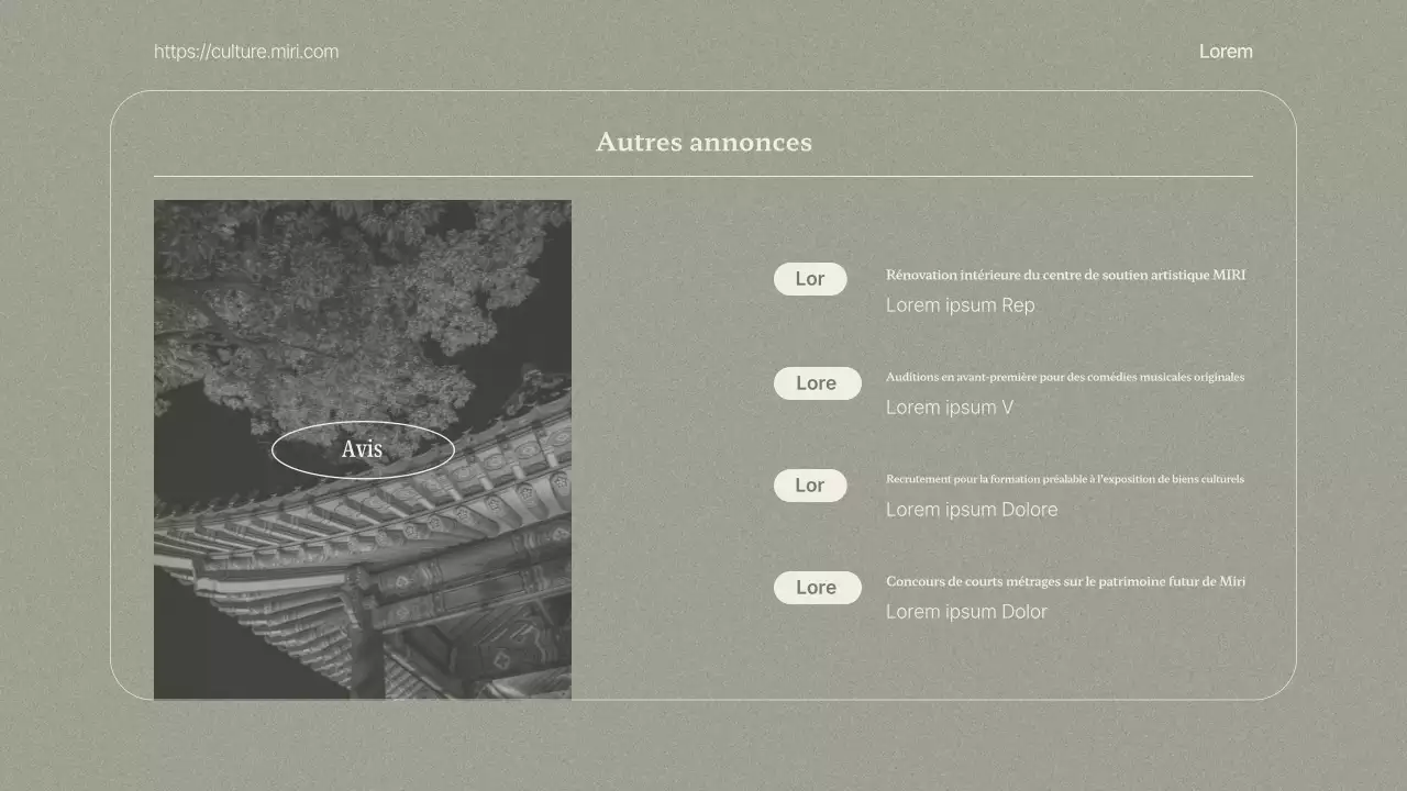 Un guide d'information classique sur le tourisme culturel en beige et kaki