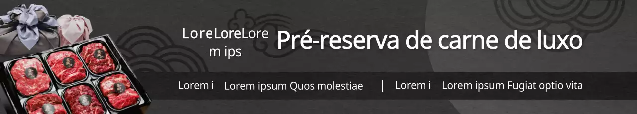 Pré-reserva de um luxuoso presente de carne de vaca preta coreana