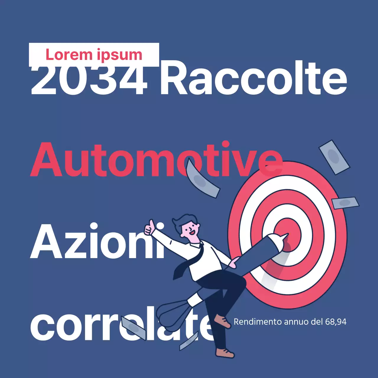 Un semplice post sulle scelte azionarie in rosso e blu navy