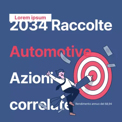 Un semplice post sulle scelte azionarie in rosso e blu navy