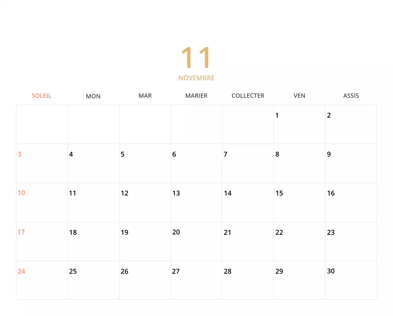 Calendrier de bureau illustré vert sur le thème de la famille