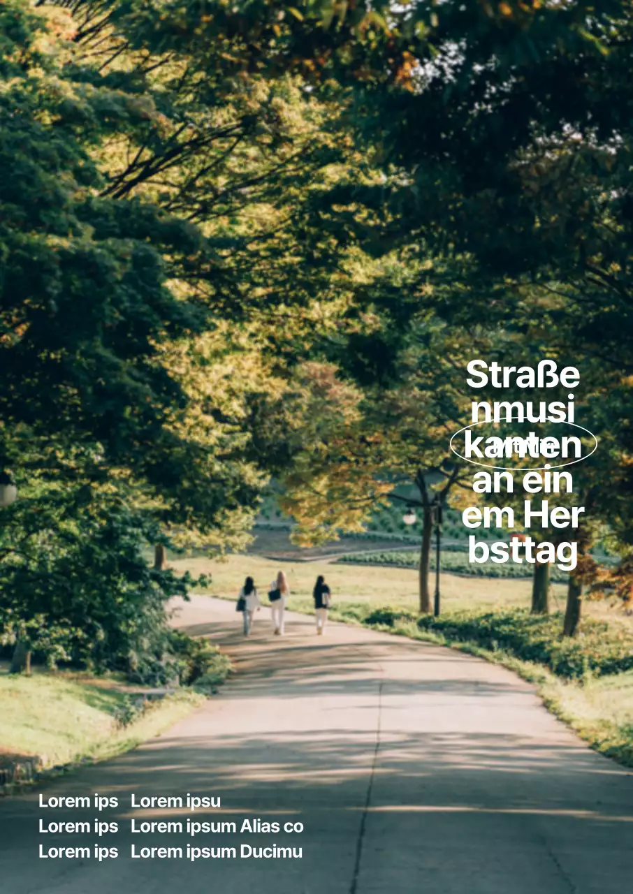Ein herbstlicher Auftritt, akzentuiert durch knackige Waldfotos und ein fettes Schriftlayout.