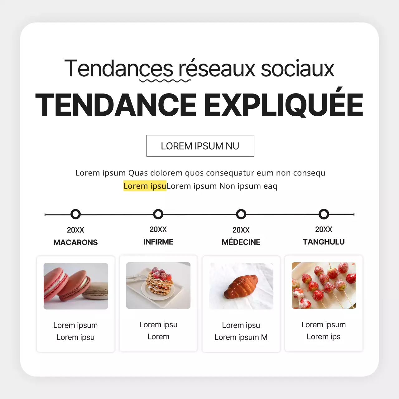 Lettre d'information marketing grise et simple