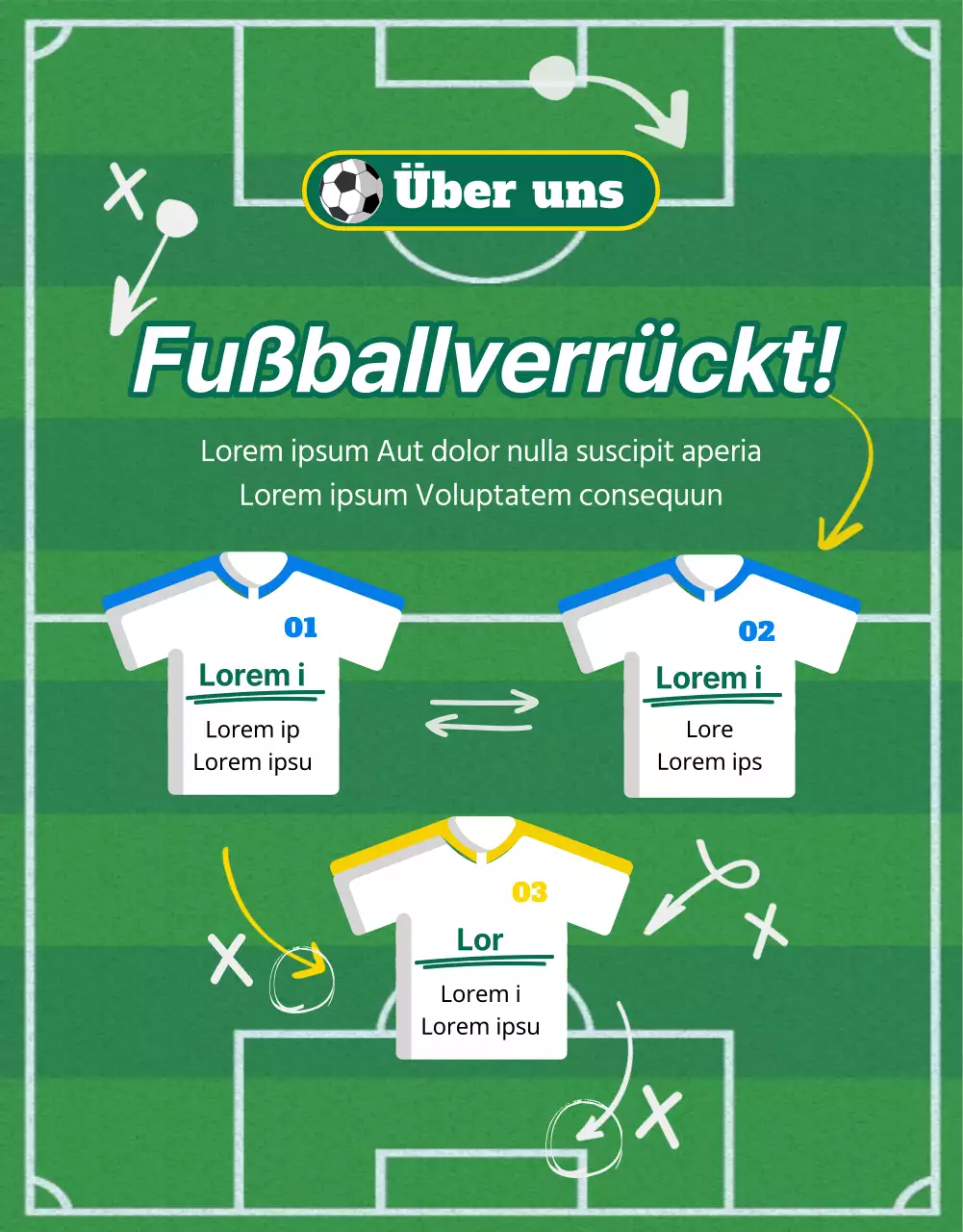 Rekrutierung für die grün-gelbe Frauenfußballmannschaft
