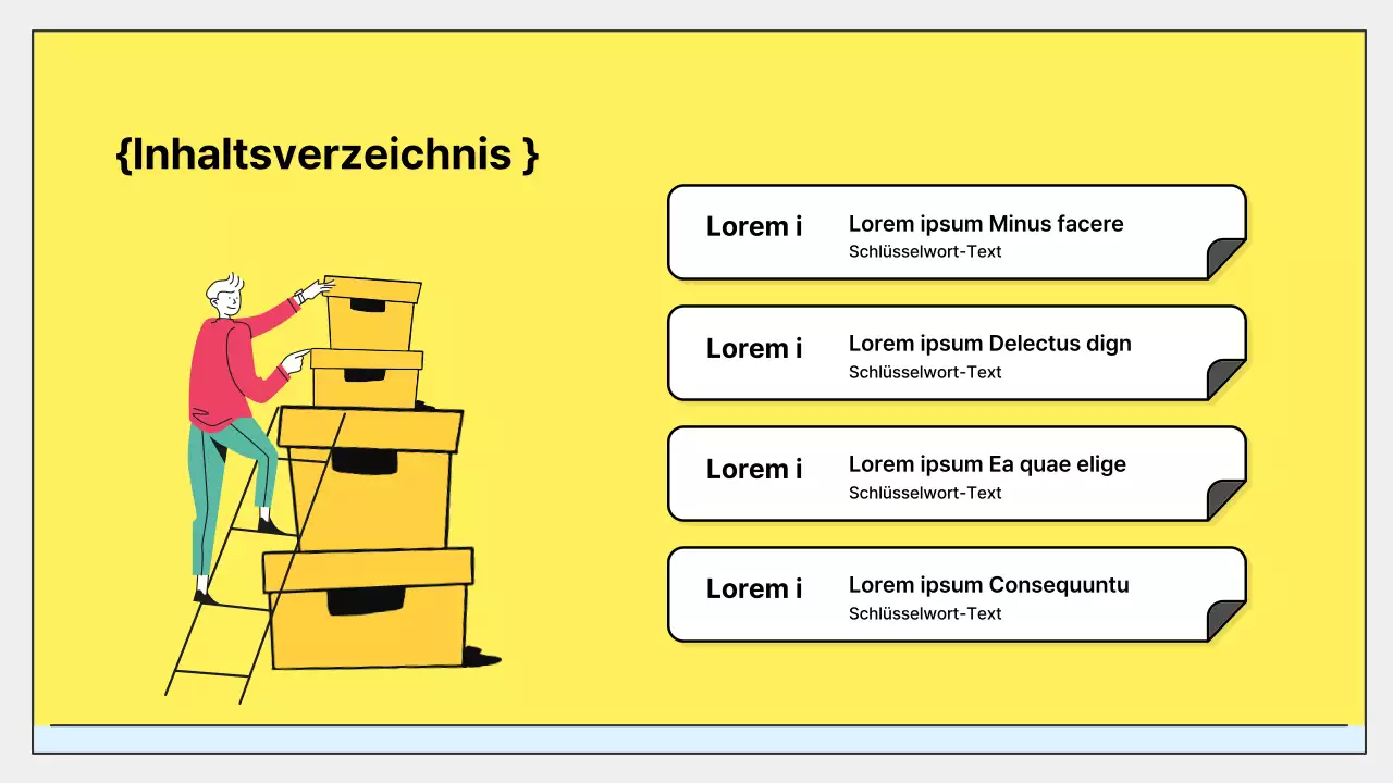 Konzeptvorschläge illustriert durch niedliche Elo-Pastellfiguren