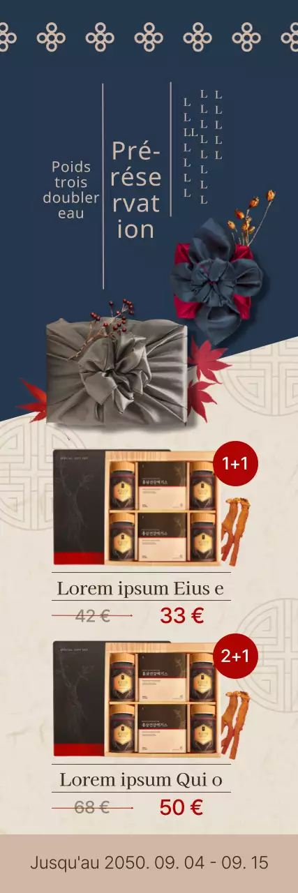 Pré-commande de cadeaux traditionnels de Chuseok à namseok