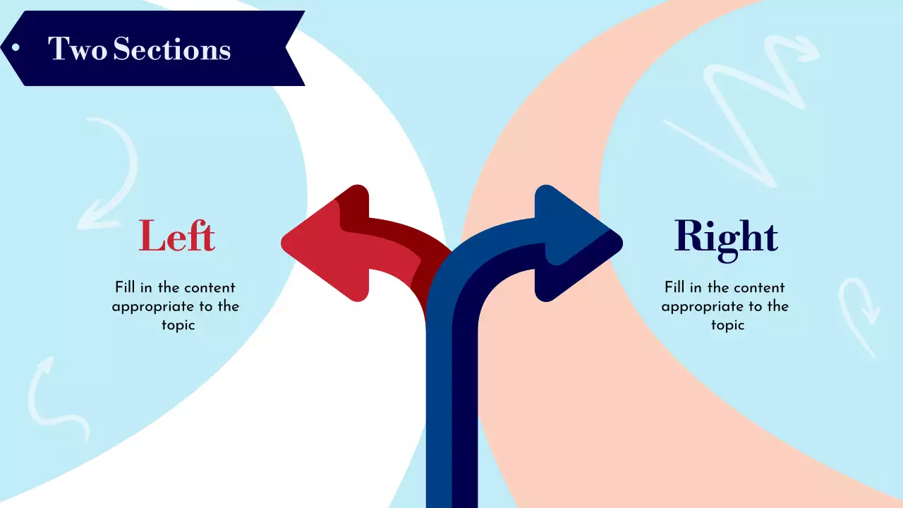 Navy and Sky blue trendy Goals and Objectives Planner