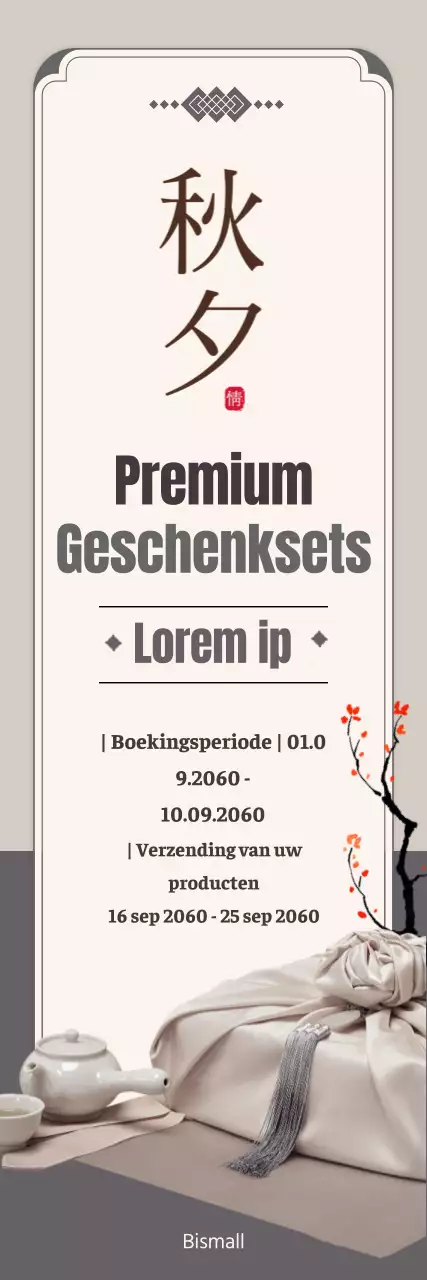 Gids voor het vooraf reserveren van formele Obon geschenken in beige