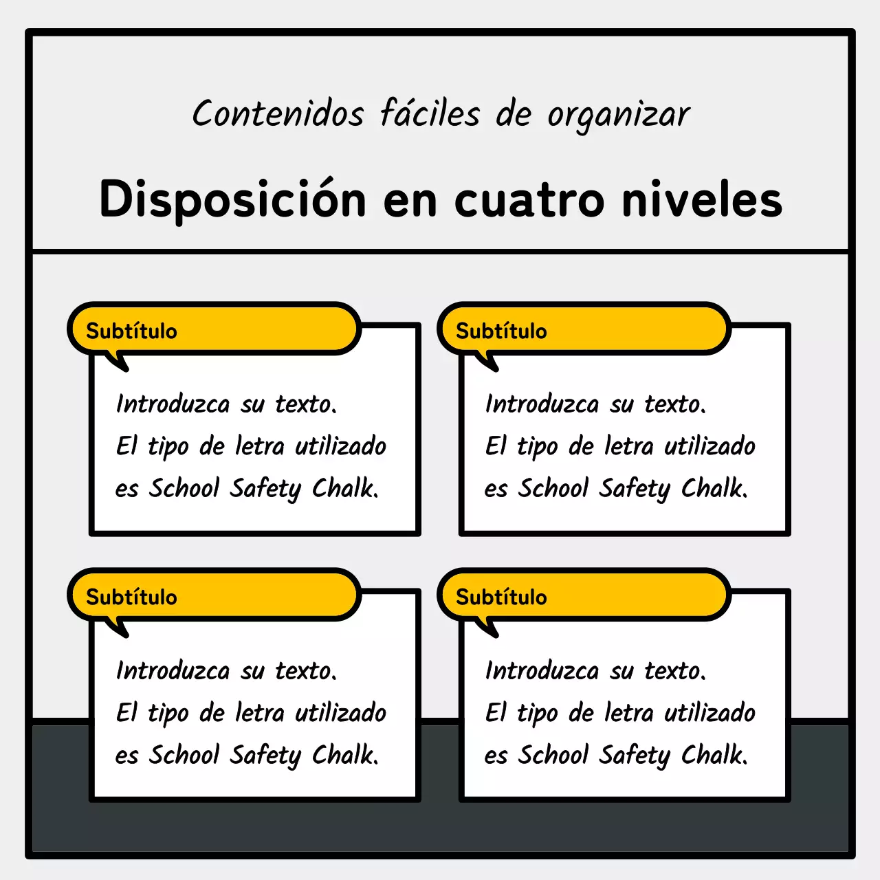 Ilustración básica y simpática con acentos azules, rojos y amarillos