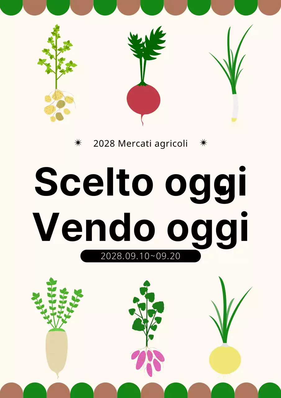 Concetto di fruttivendolo con sfondo beige per promuovere i prodotti agricoli
