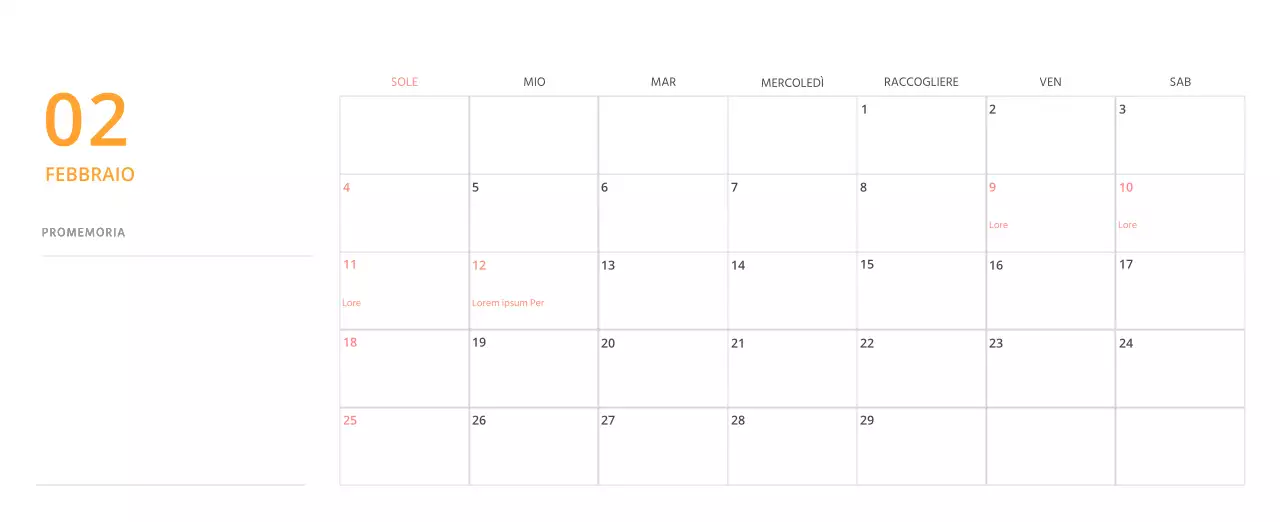 Simpatico calendario da tavolo illustrato verde a tema famiglia