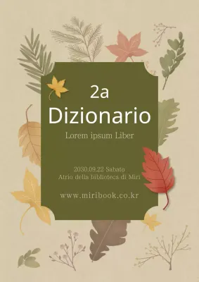 Marrone, autunnale, contenuto tipo libro illustrato