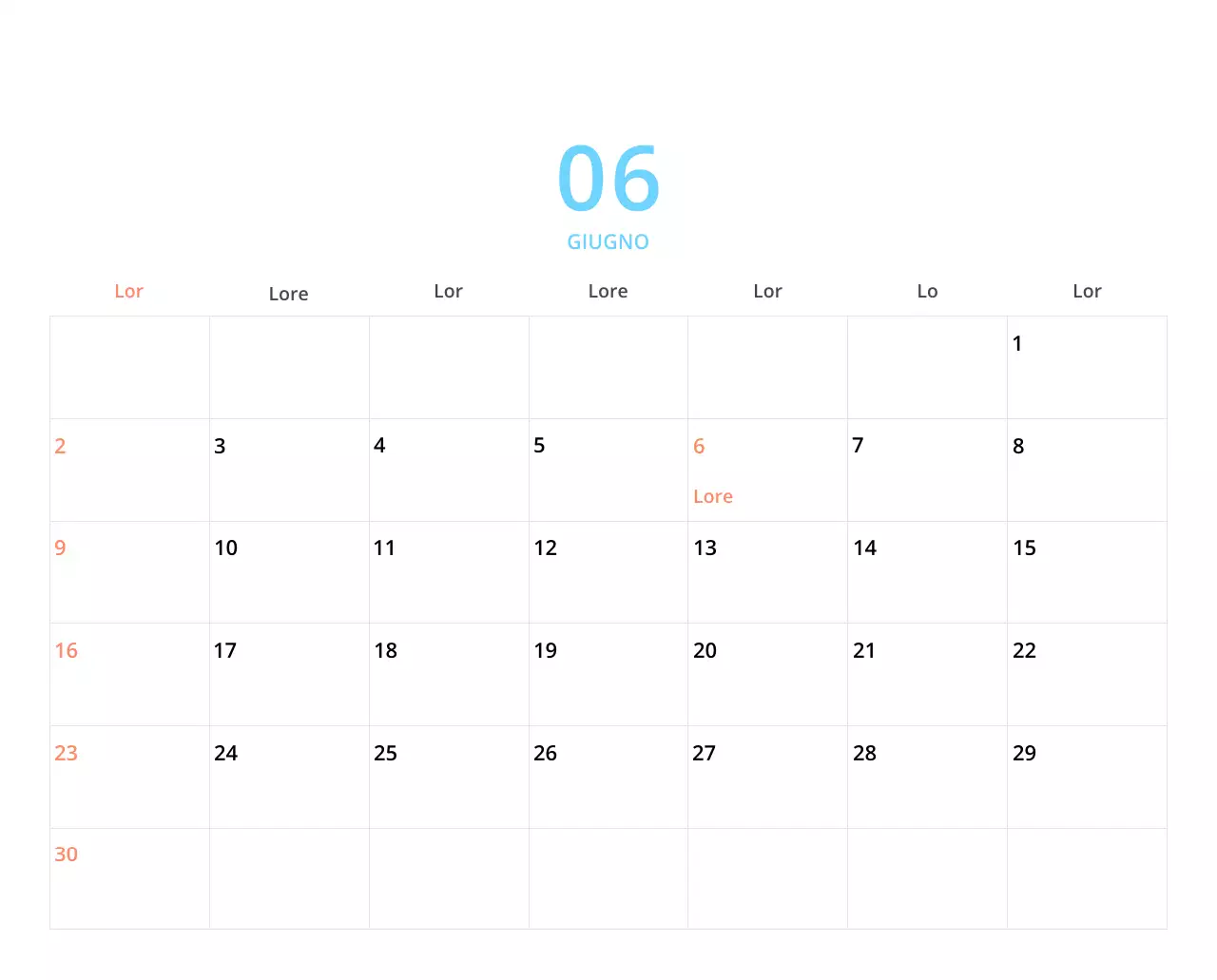 Simpatico calendario da tavolo illustrato verde a tema famiglia