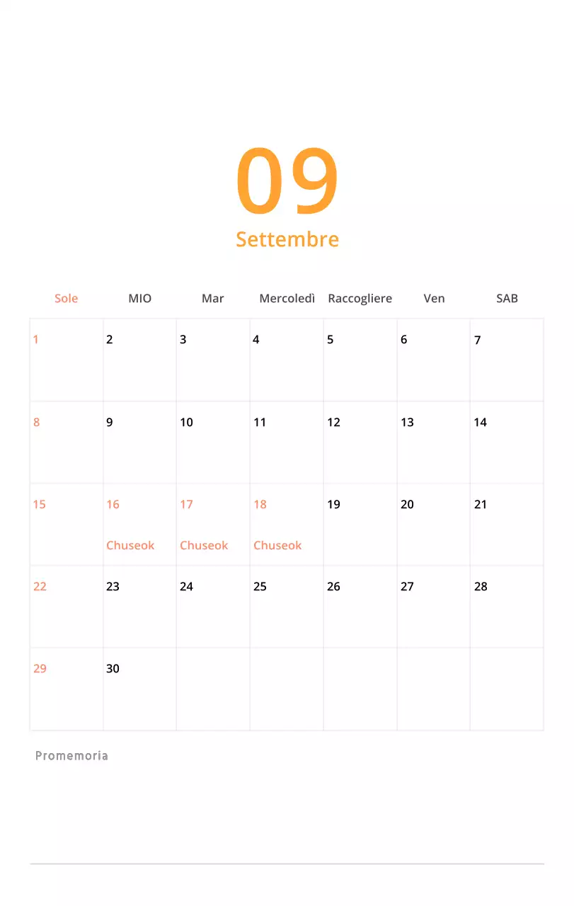 Simpatico calendario da tavolo illustrato verde a tema famiglia