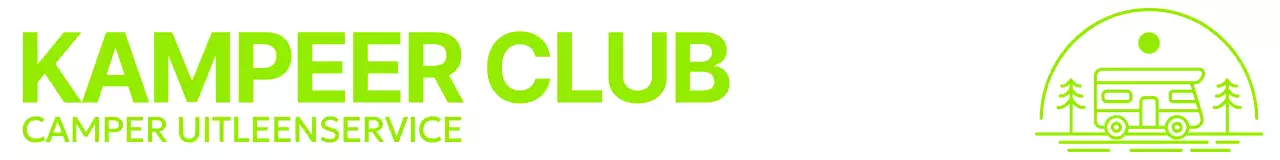 Felgekleurde merklogo's geassocieerd met kamperen