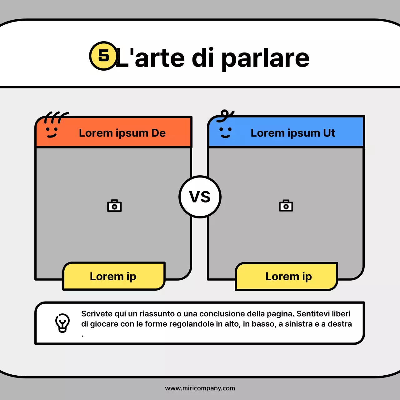 Simpatiche sagome di personaggi in arancione e blu: schede concettualiNews Kit