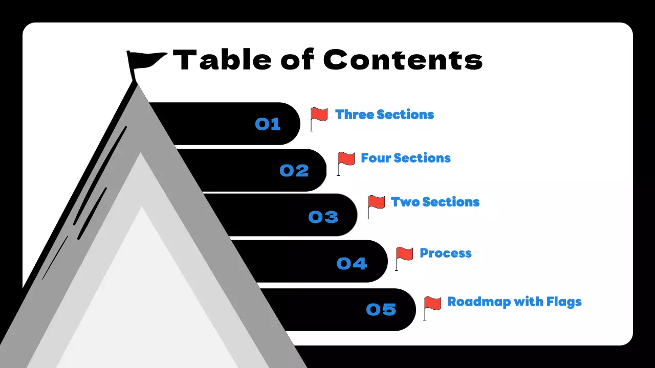 Blue and Black Simple Goals and Objectives plan proposal