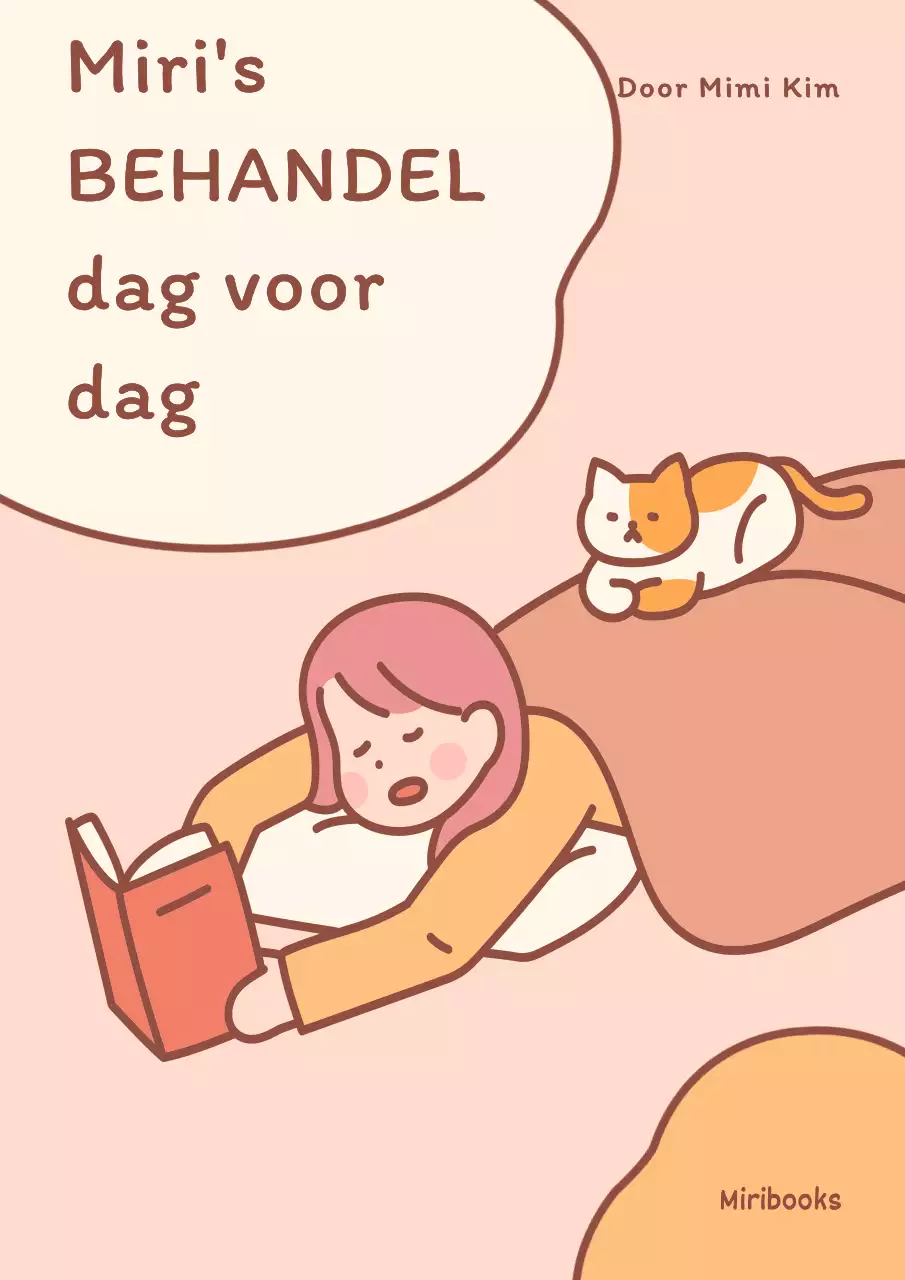 Eenvoudige oranje en bruine Instagram boekomslag