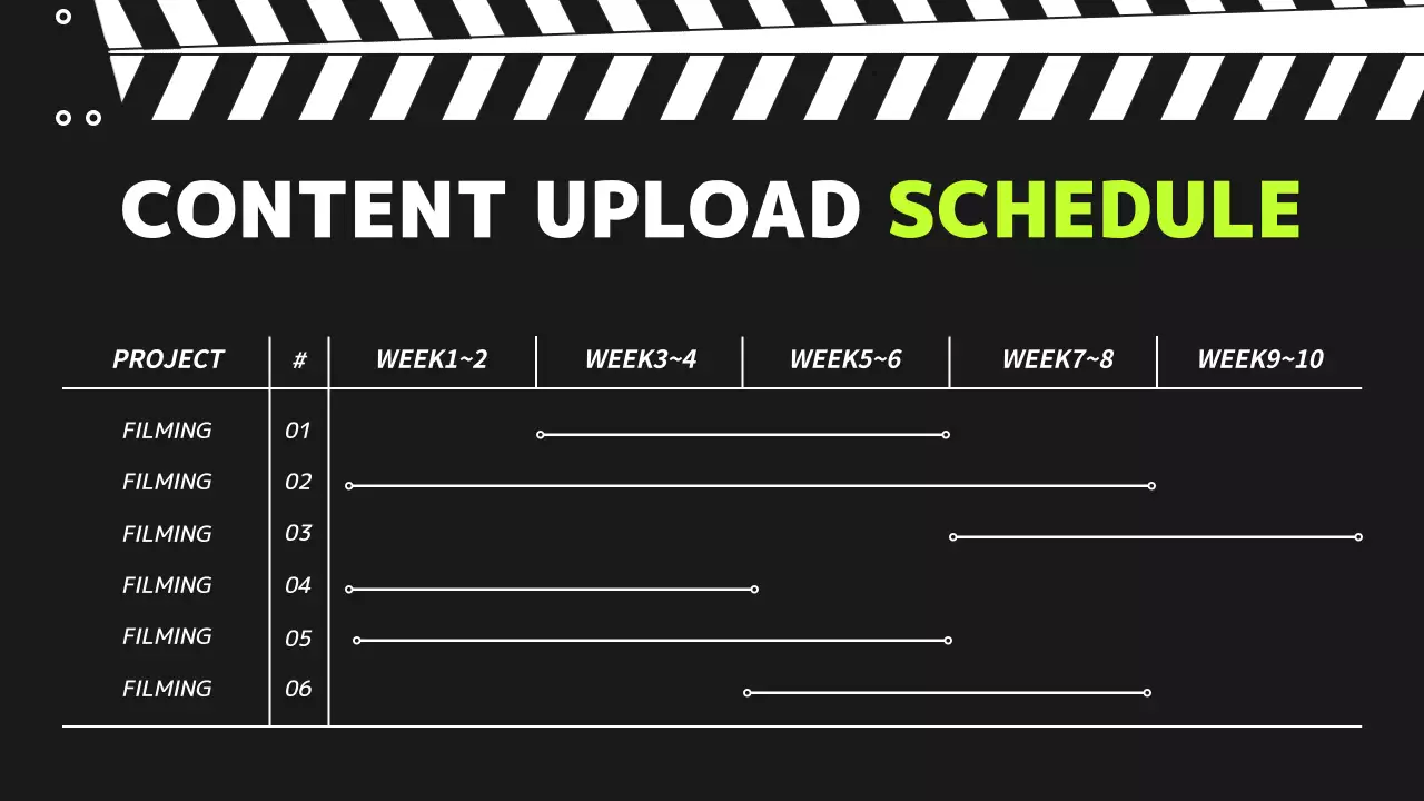 Black Modern Video Plan Document Presentation