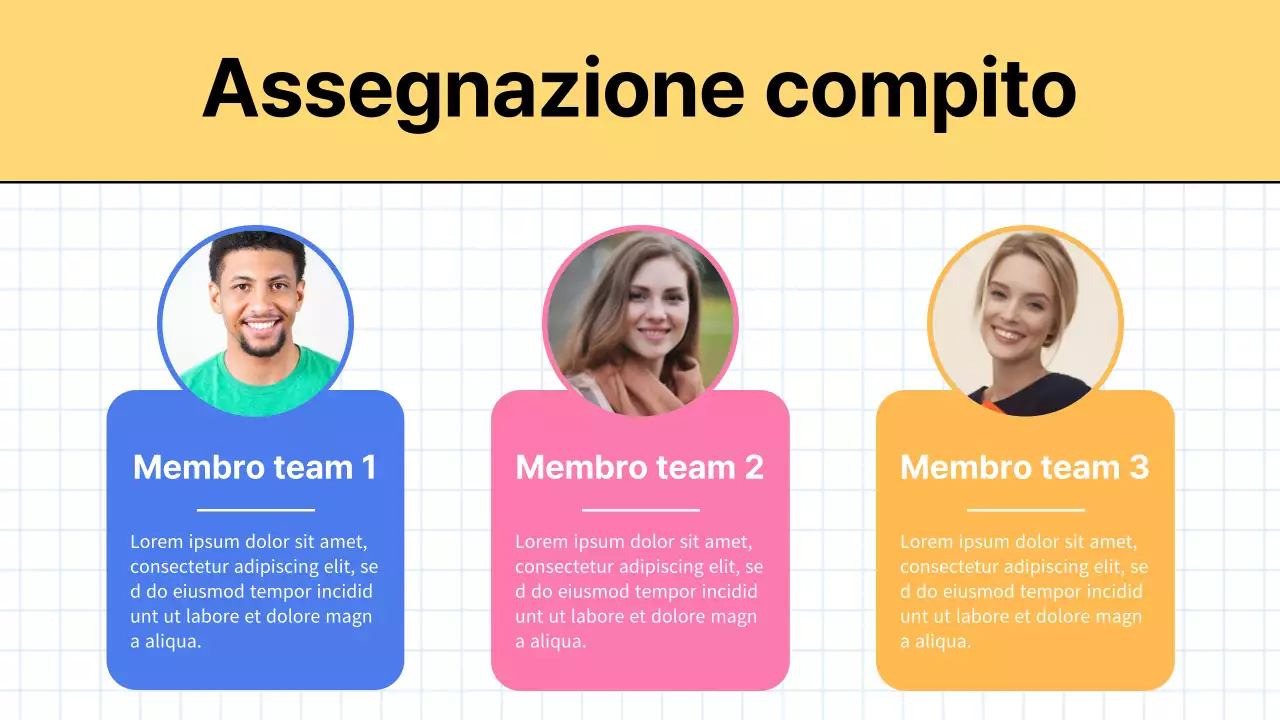 Verbale di marketing di tendenza in giallo e bianco