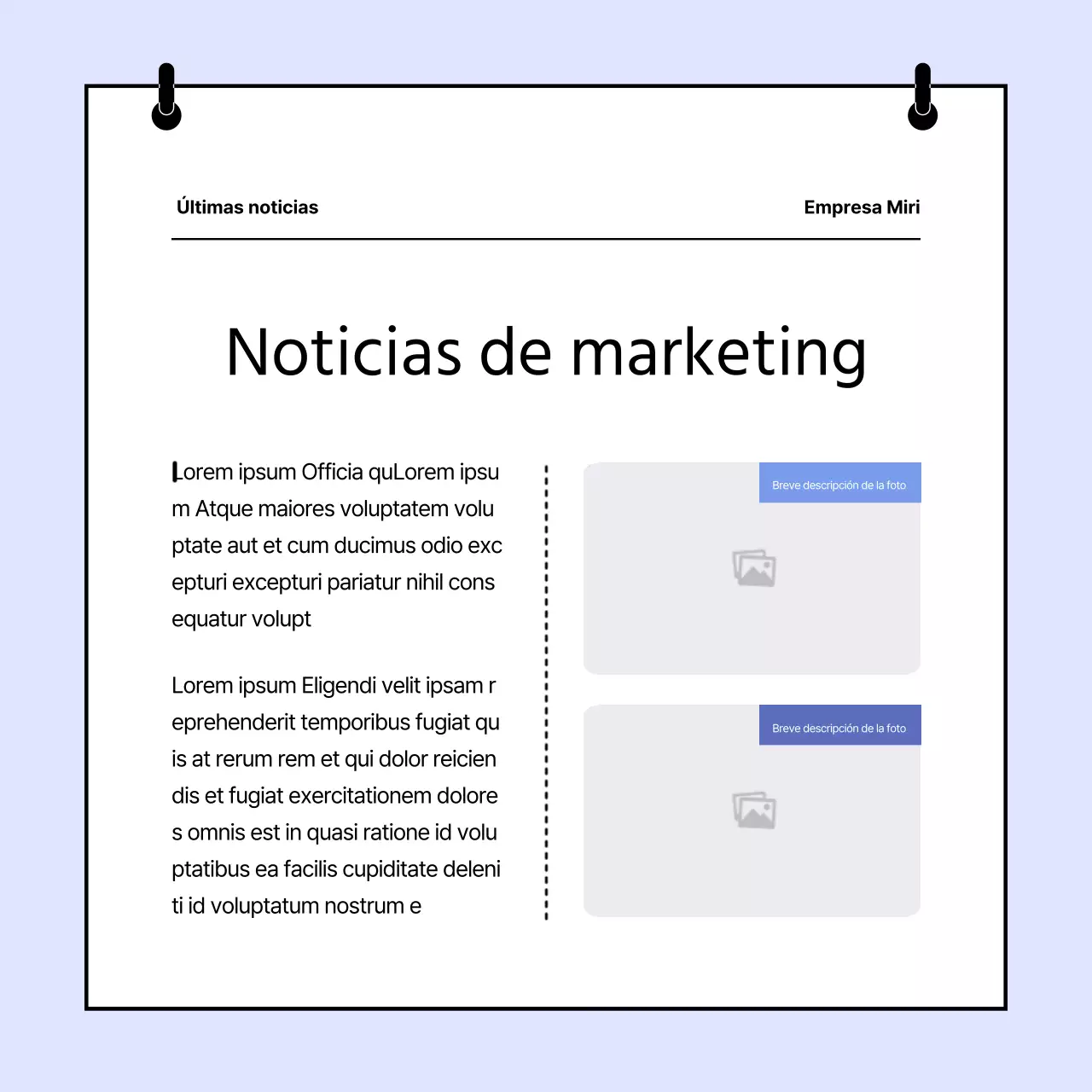 Informe del boletín Blue's Simple Marketing