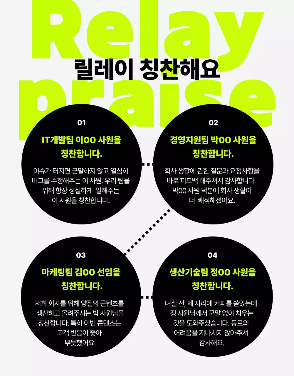 연두색 포인트의 트렌드한 사내웹진 뉴스레터