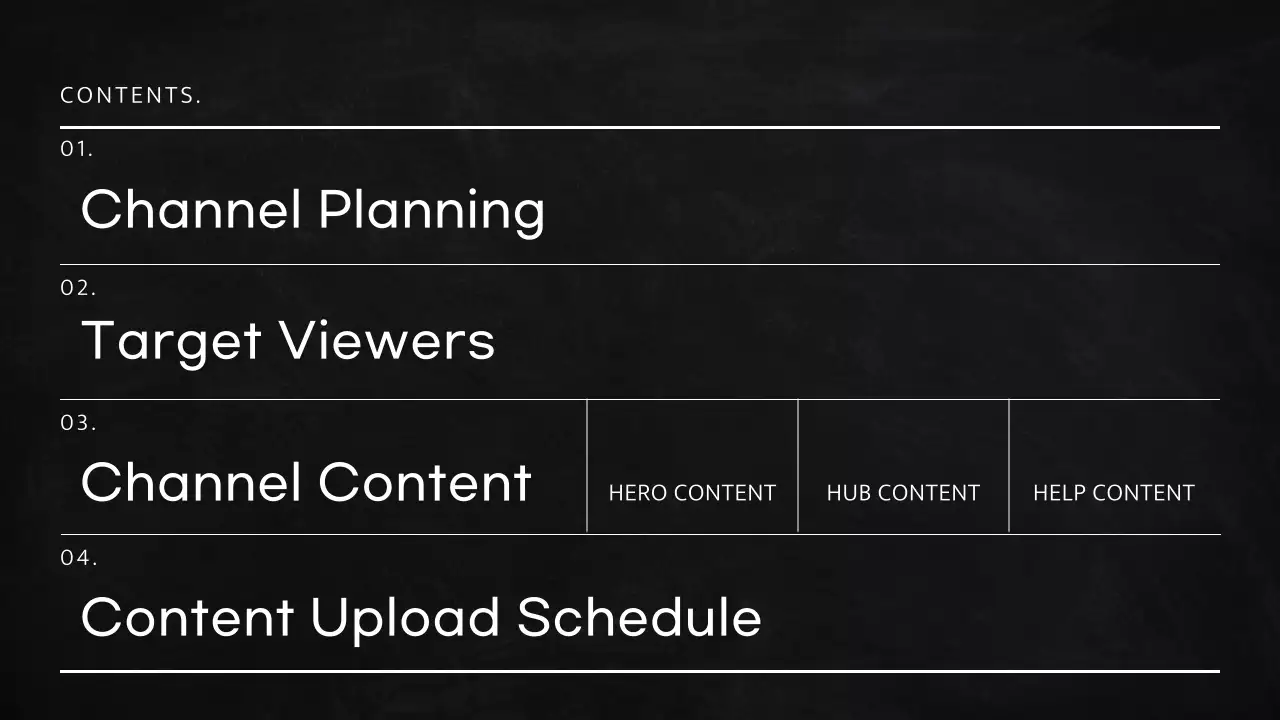 블랙 프로페셔널 비디오 플랜 프레젠테이션