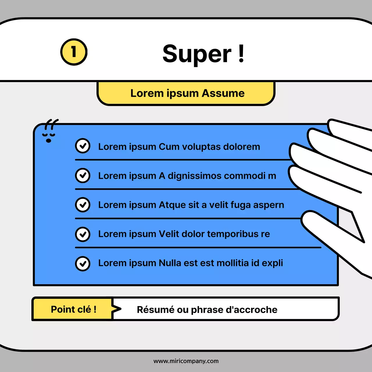Cartes conceptuelles de personnages mignons en orange et bleuNews Kit