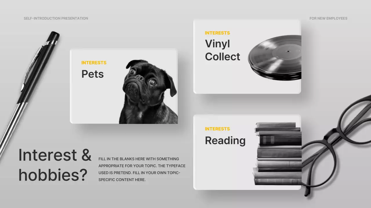 옐로우 프로페셔널 직원 가이드 프레젠테이션