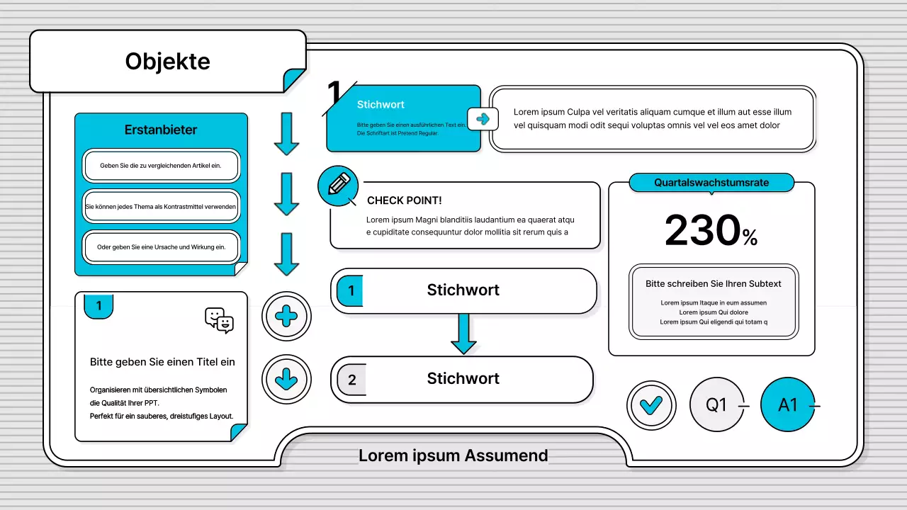Blue's leicht zu bearbeitender, einfacher Business-Illustrationsstil