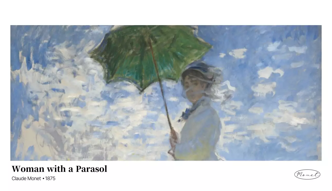 黒とグレーのシンプルでクラシックな名画。