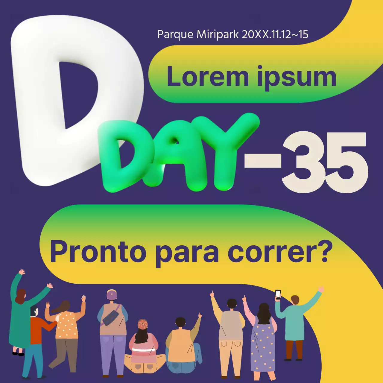 Promover festivais com um toque azul-marinho