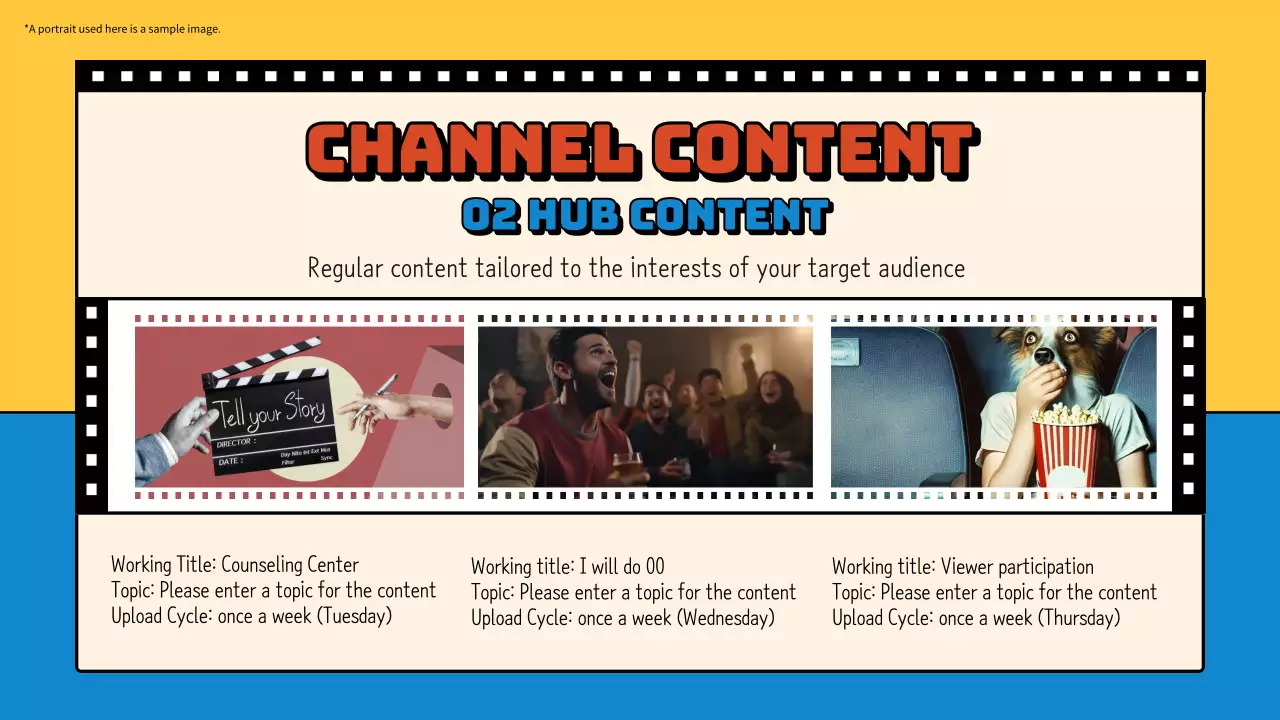 Blue Retro Video Guide Presentation