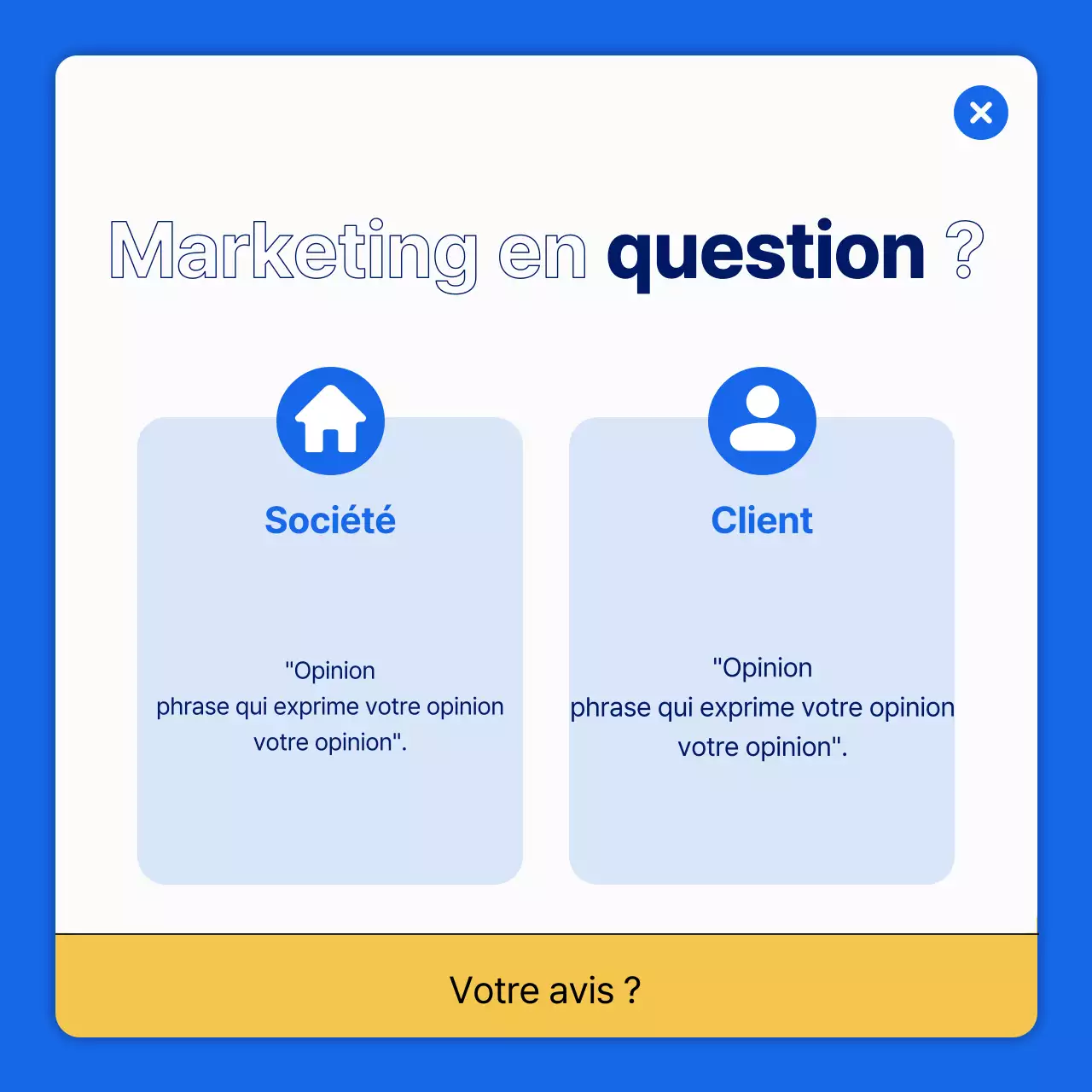 Explication de l'information pour un simple motif foncé de bleu et de jaune