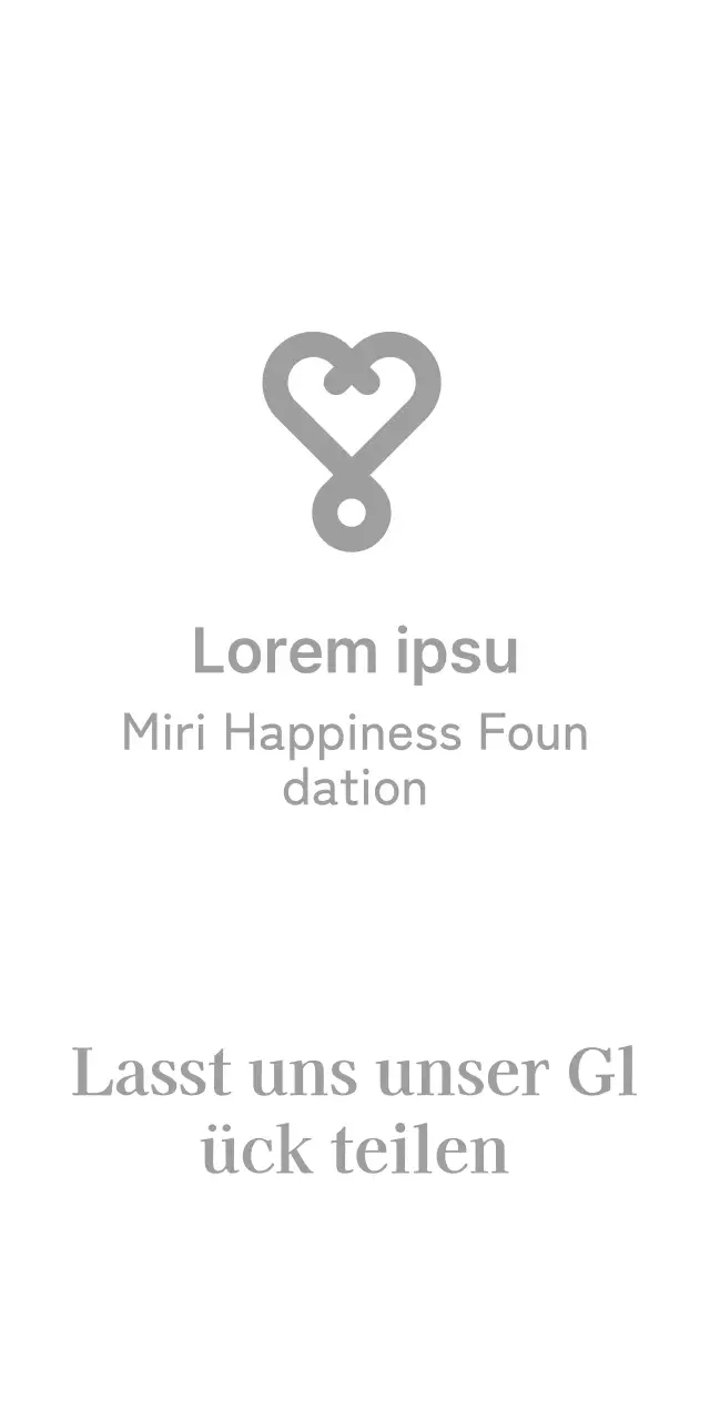 Happiness Foundation mit einem Logo in Herzform für ein weiches, warmes Gefühl