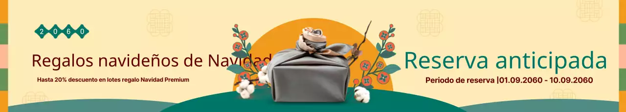 Guía de regalos Chuseok en amarillo y verde