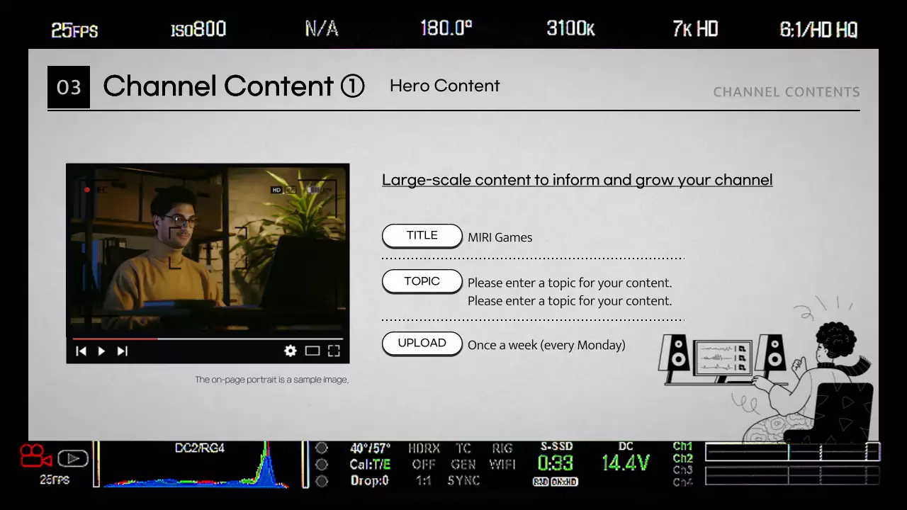 블랙 프로페셔널 비디오 플랜 프레젠테이션