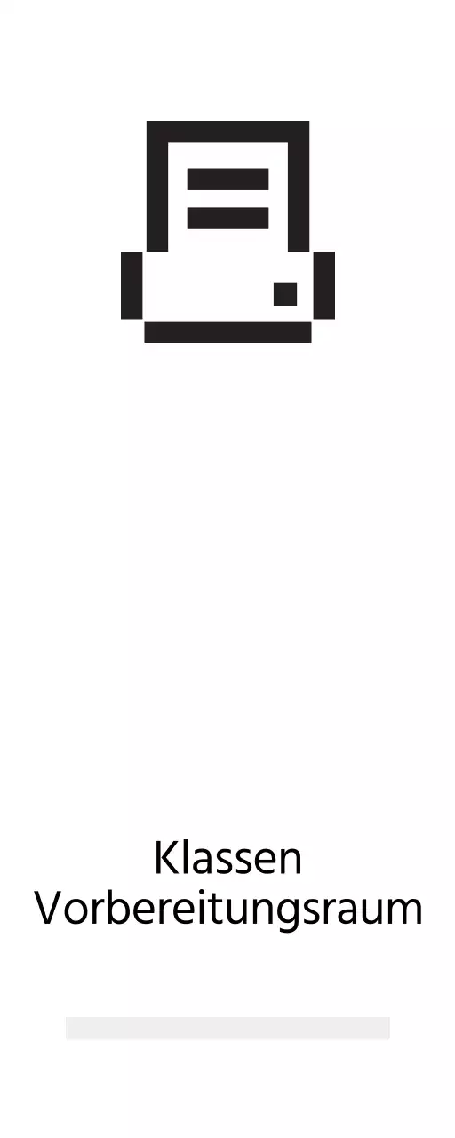 Einfache Beschilderung mit digital wirkenden Symbolen und Platzhaltertext