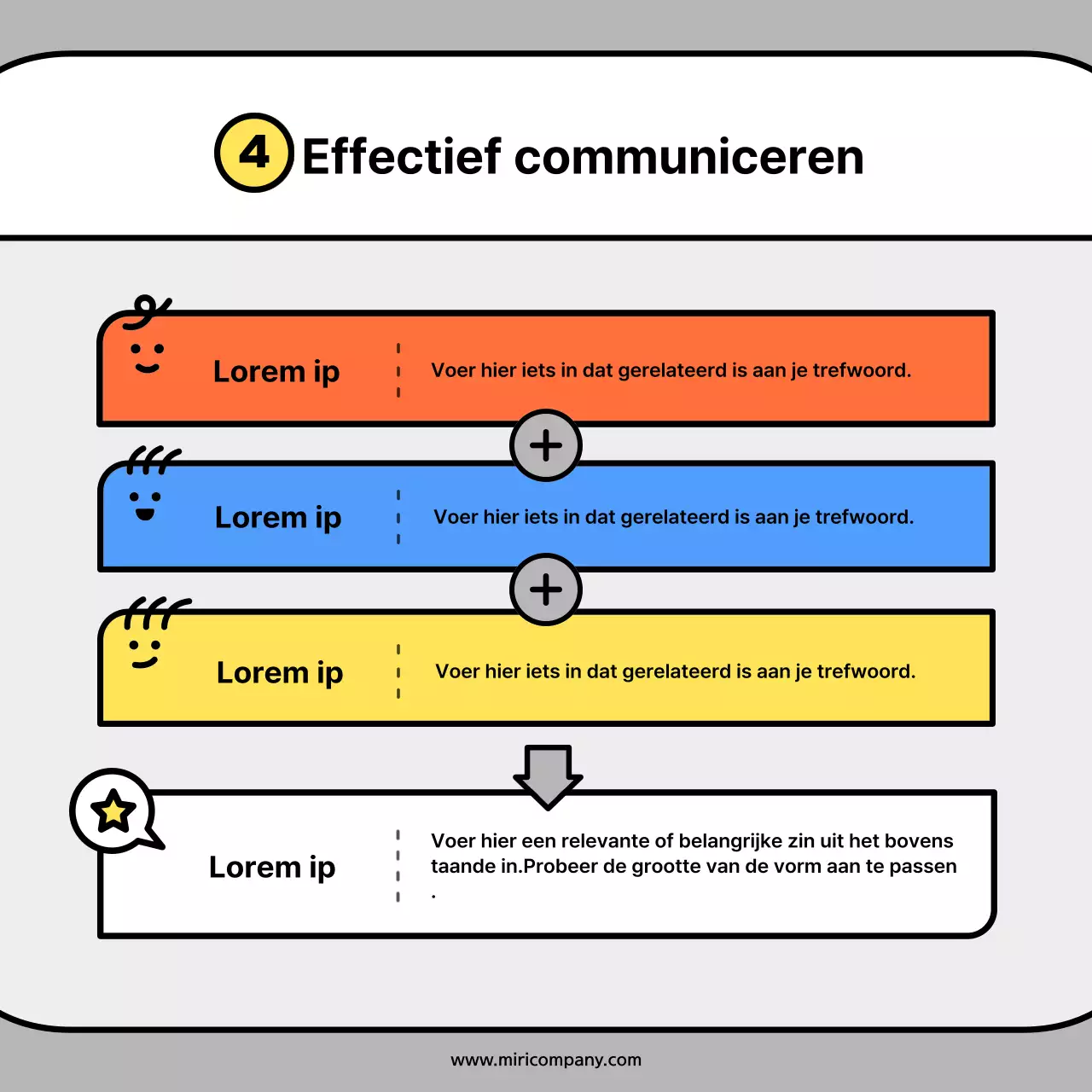Schattige karaktervormpjes in oranje en blauwe conceptkaartenNews Kit