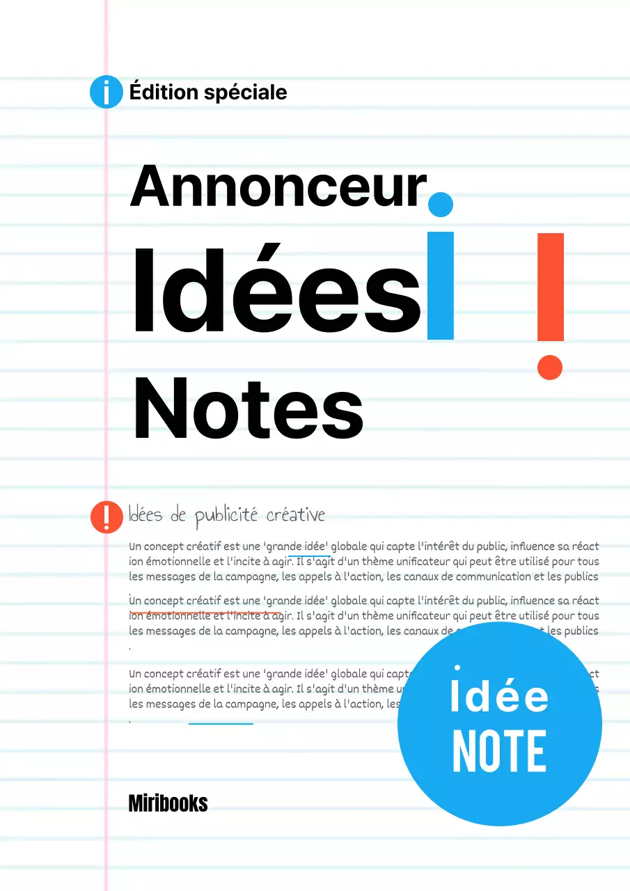 Note d'idée proposition de stratégie avec typographie