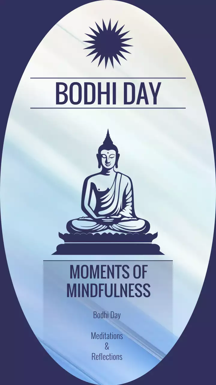 블루 전통 마인드풀니스 가이드 인스타그램 포스트