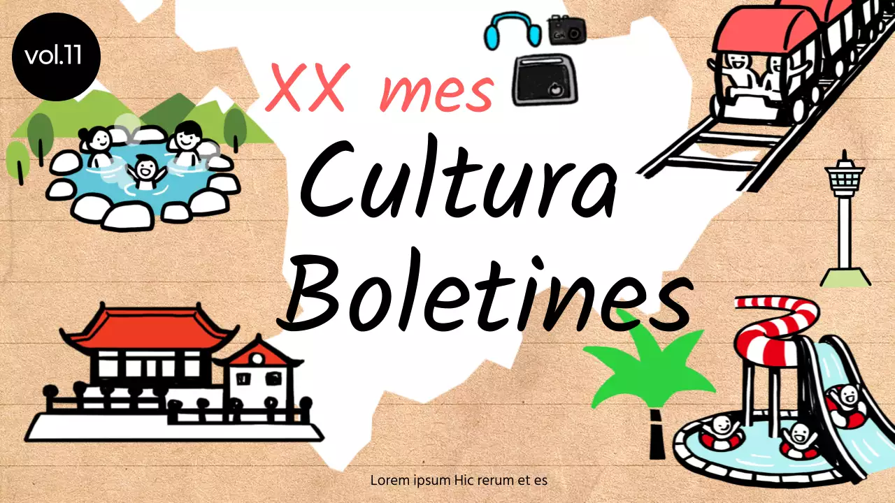 Guía de barrios de moda sobre fondo beige