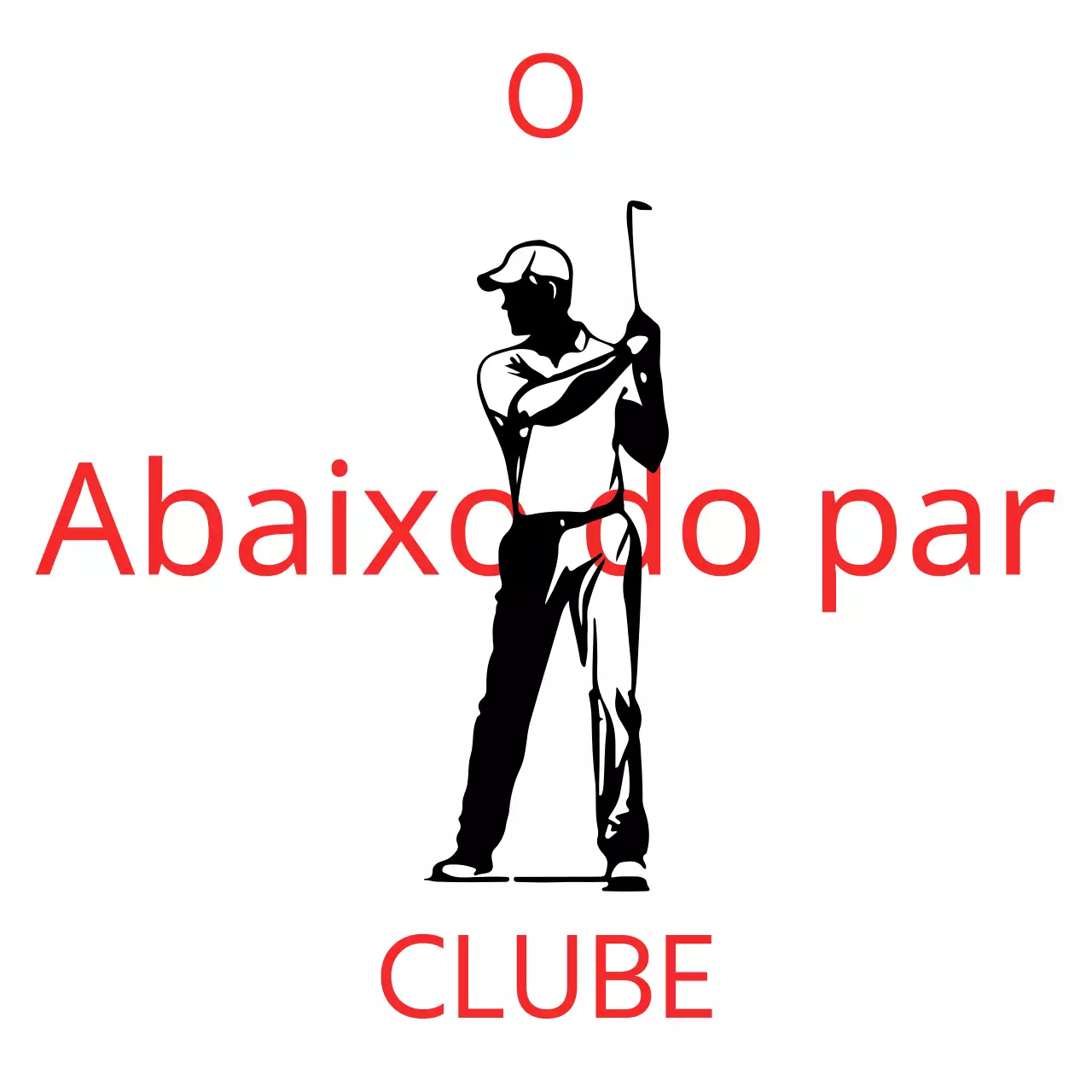 Um design arrojado e elegante de uma bola de golfe com detalhes em vermelho