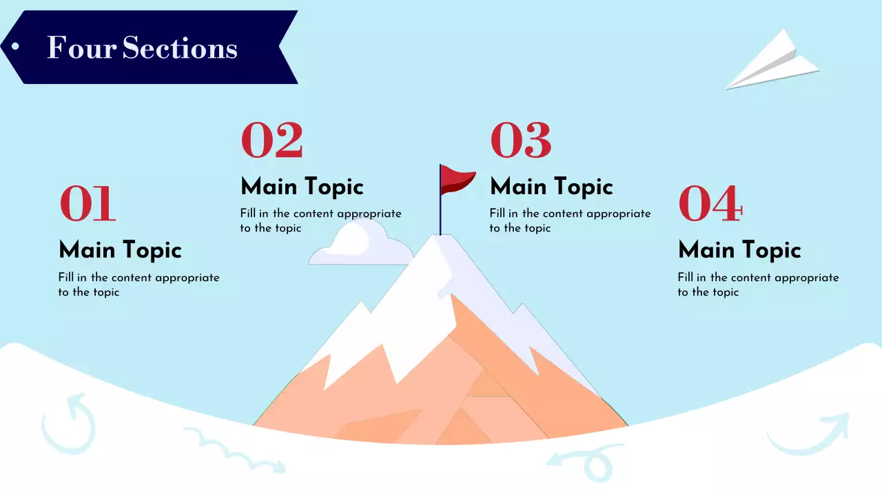 Navy and Sky blue trendy Goals and Objectives Planner