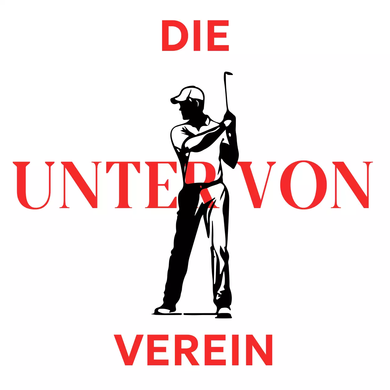 Ein kühnes und elegantes Golfballdesign mit roten Akzenten