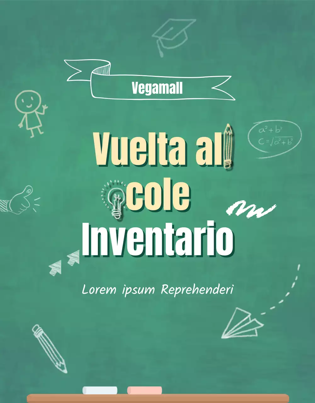 Accesorios para la vuelta al cole con un fondo de pizarra verde