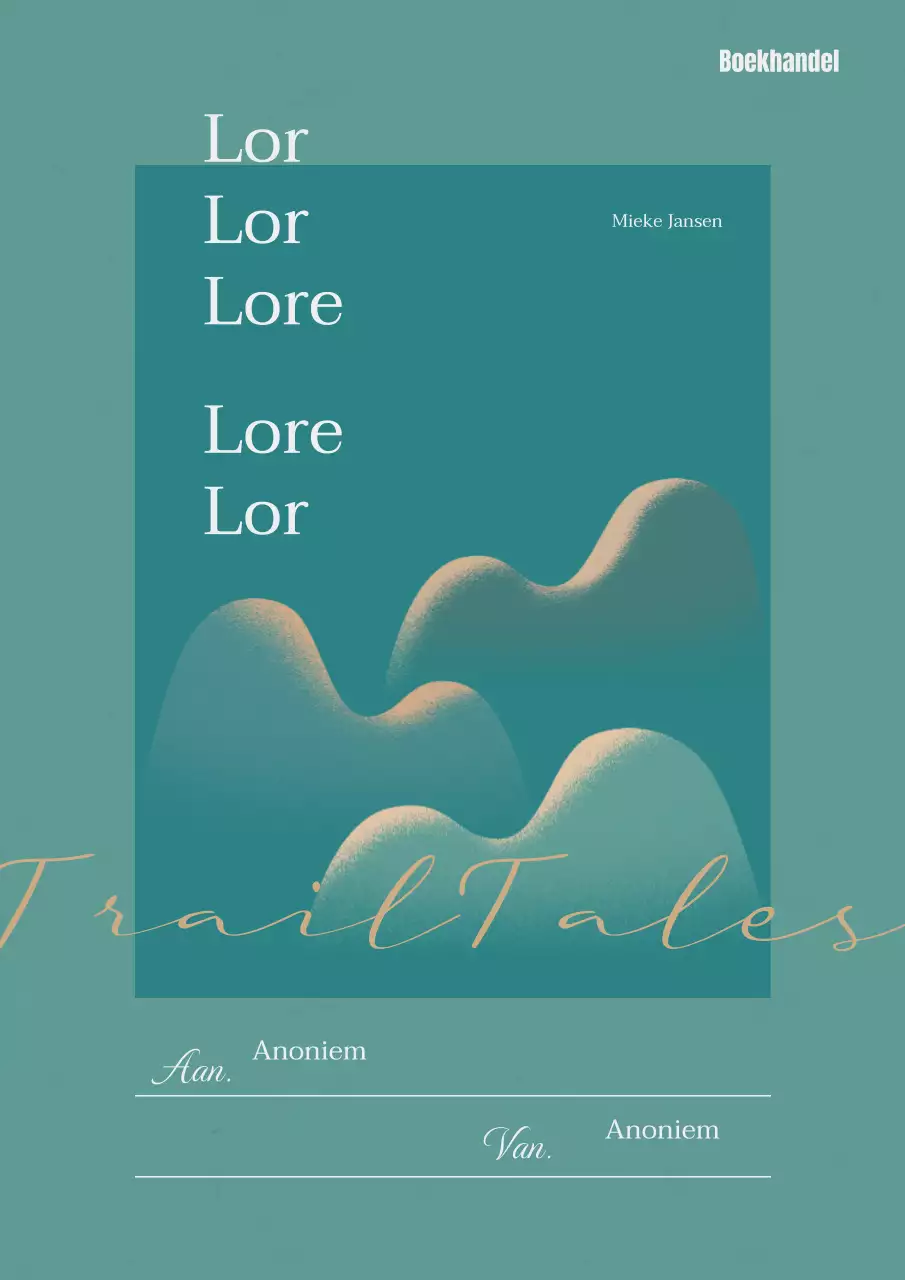 Eenvoudig reisverslag in groen en geel