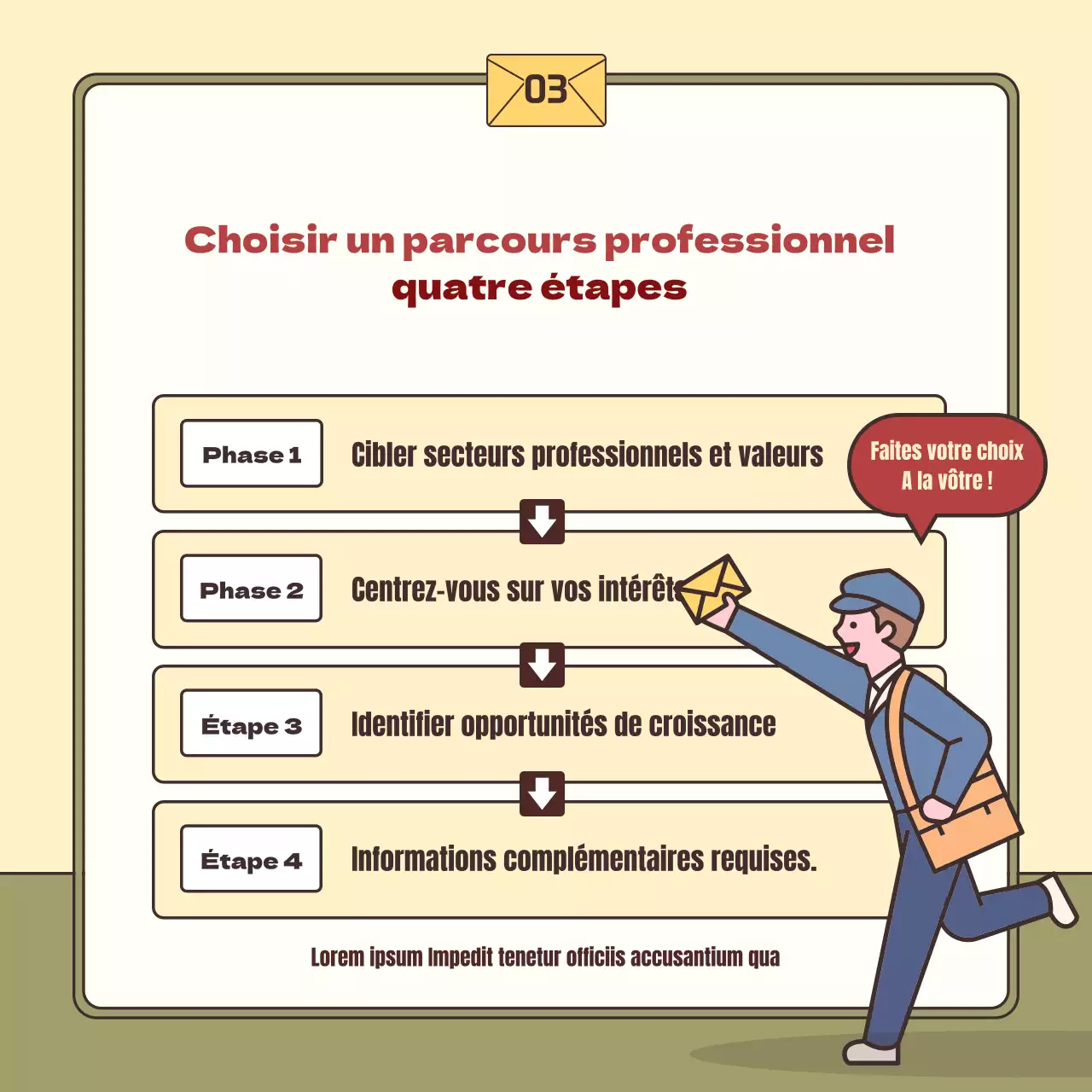 Un simple message de détresse jaune et kaki