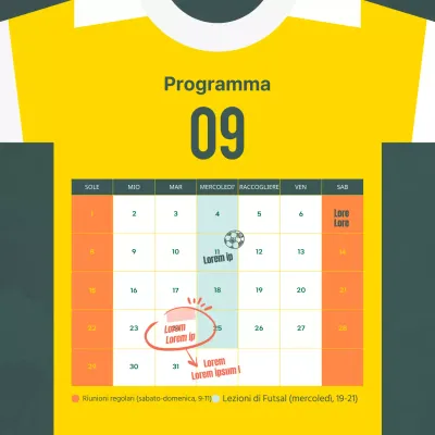 Una semplice linea temporale gialla uniforme