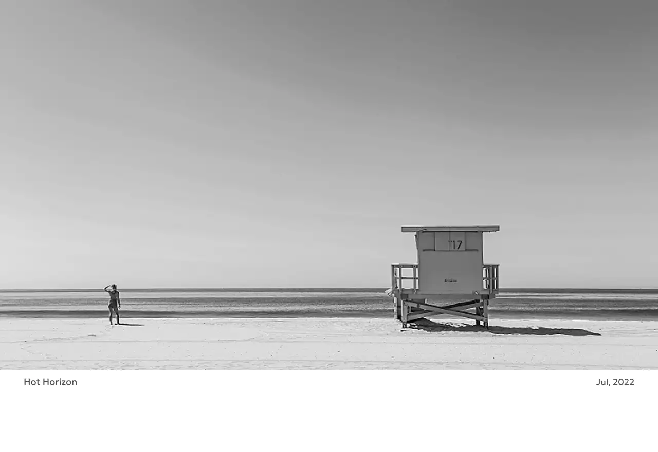 すっきりとした都会的な雰囲気のフォトカレンダー